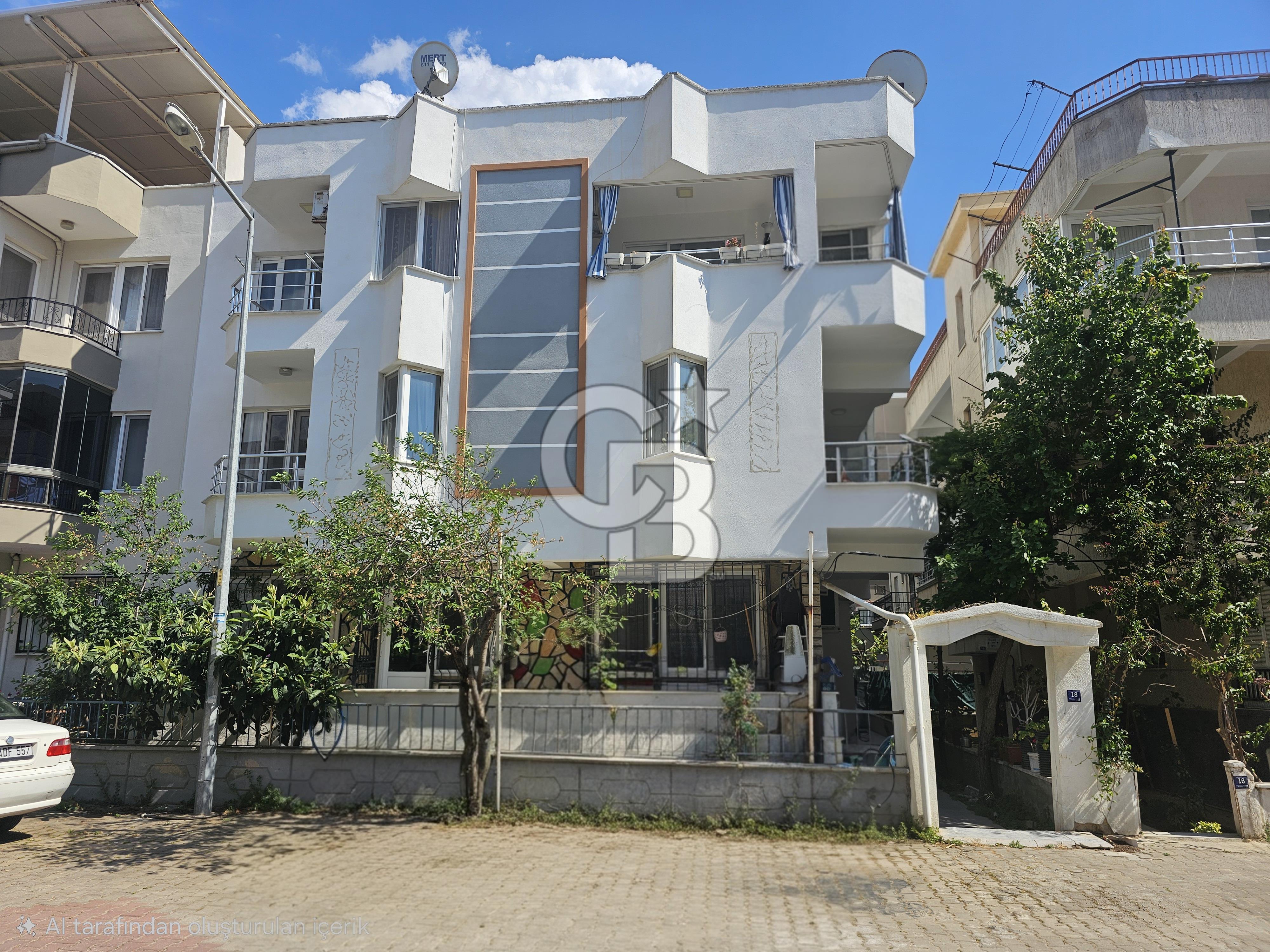Didim Çamlık Mahallesinde 2+1 bahçe katı daire