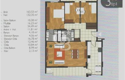 Mavişehir Modern 3 Sitesi Havuz & Peyzaj Kiralık 3+1 164 m² Daire