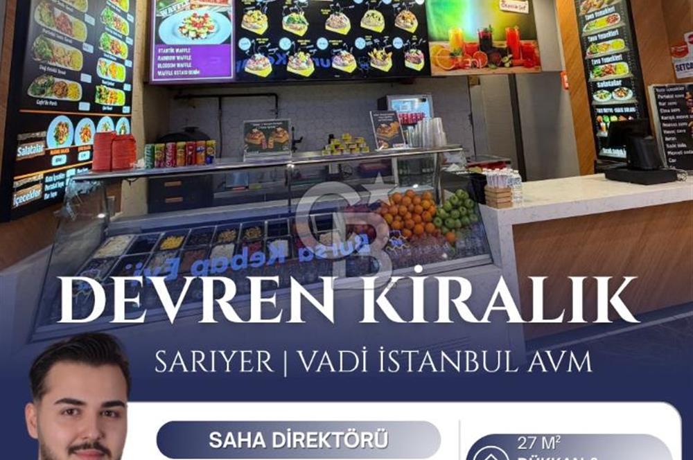 Prestijli AVMde 27 m² Devren Kiralık Hazır Kurulu RestoranT