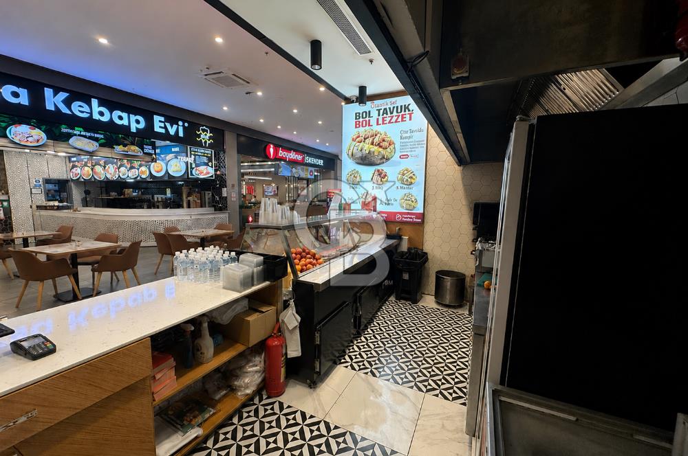 Prestijli AVMde 27 m² Devren Kiralık Hazır Kurulu RestoranT