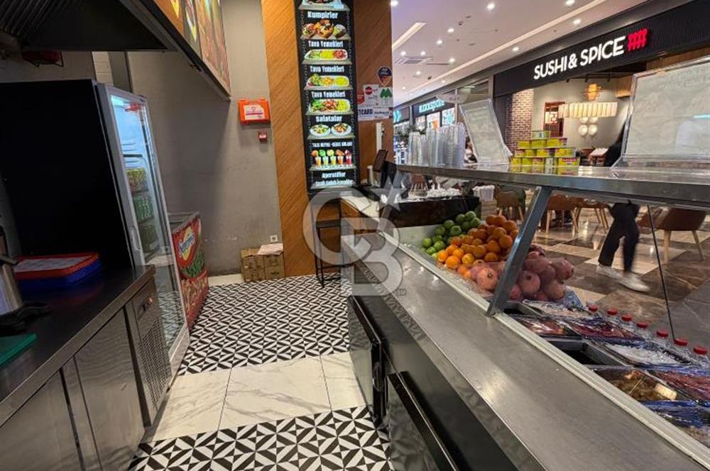 Prestijli AVMde 27 m² Devren Kiralık Hazır Kurulu RestoranT