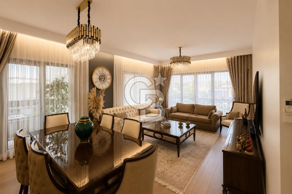 BİZİMEVLER GÜZELCEDE DENİZ MANZARALI,LÜKS MİMARİ TASARIMLI DAİRE