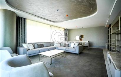 YEDİ MAVİ'DE  DENİZ MANZARALI KİRALIK EŞYALI LÜKS 5+1 DAİRE 