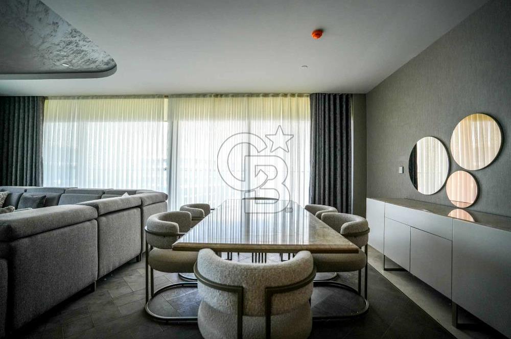 YEDİ MAVİ'DE  DENİZ MANZARALI KİRALIK EŞYALI LÜKS 5+1 DAİRE 