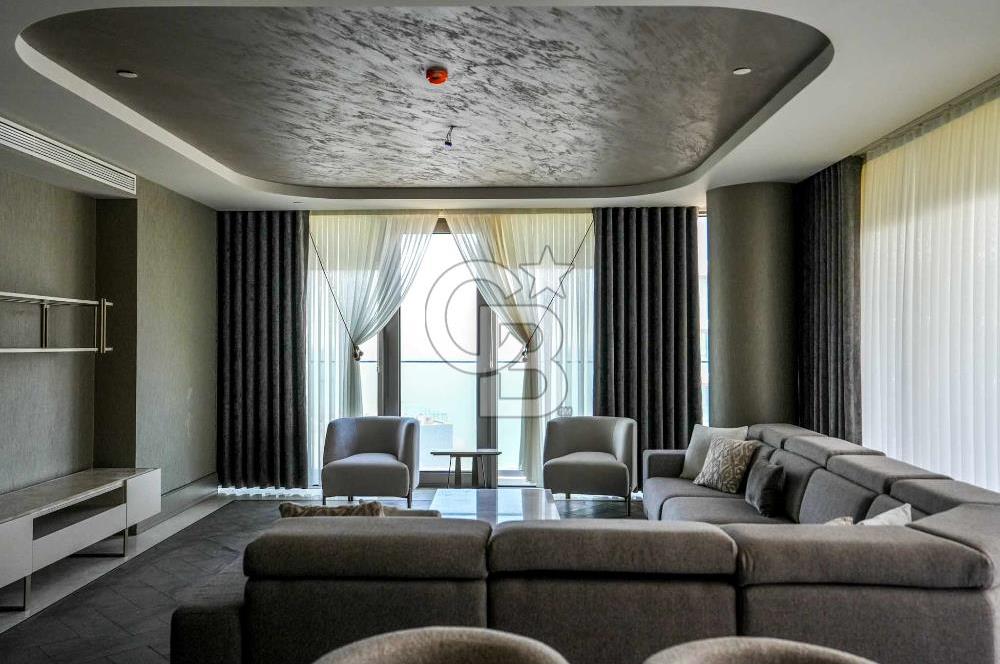 YEDİ MAVİ'DE  DENİZ MANZARALI KİRALIK EŞYALI LÜKS 5+1 DAİRE 