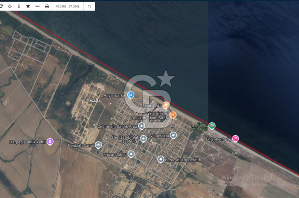 CB CITY'DEN ÇANAKKALE BİGA'DA SATILIK ARSA
