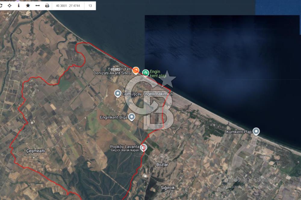 CB CITY'DEN ÇANAKKALE BİGA'DA SATILIK ARSA