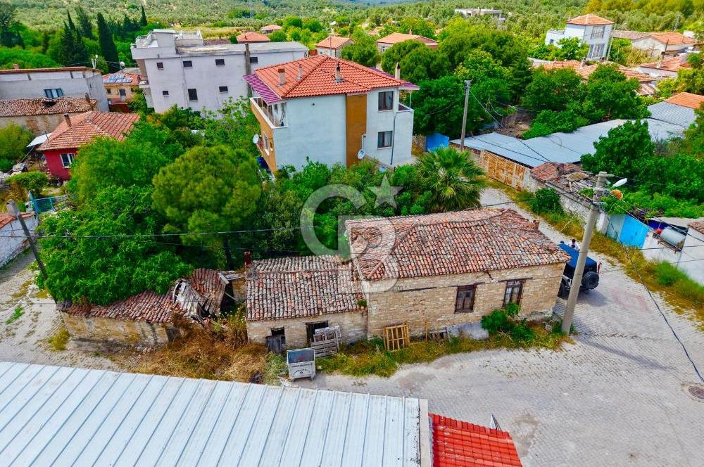 Ayvalık Mutluköyde Köşe Parsel Taş Ev ve Villa Arsası