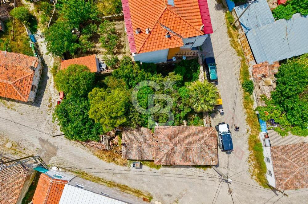 Ayvalık Mutluköyde Köşe Parsel Taş Ev ve Villa Arsası