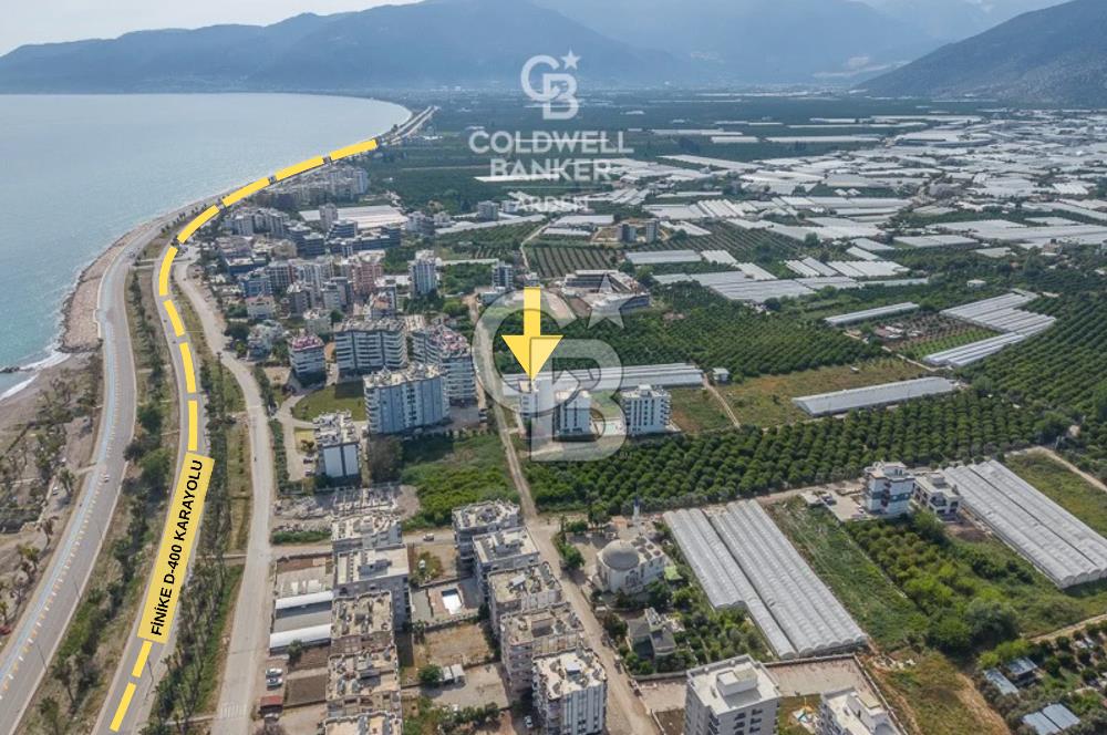ANTALYA FİNİKE DE CB ARDEN DEN SATILIK 1+1 DAİRE 