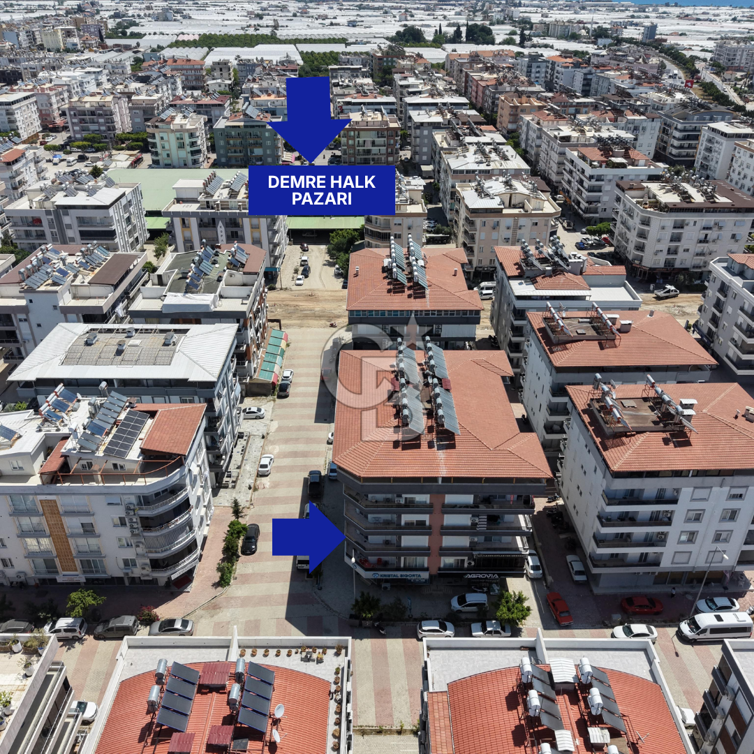 ANTALYA DEMRE ÇARŞI MERKEZDE SATILIK 3+1 DAİRE CB ARDENDEN