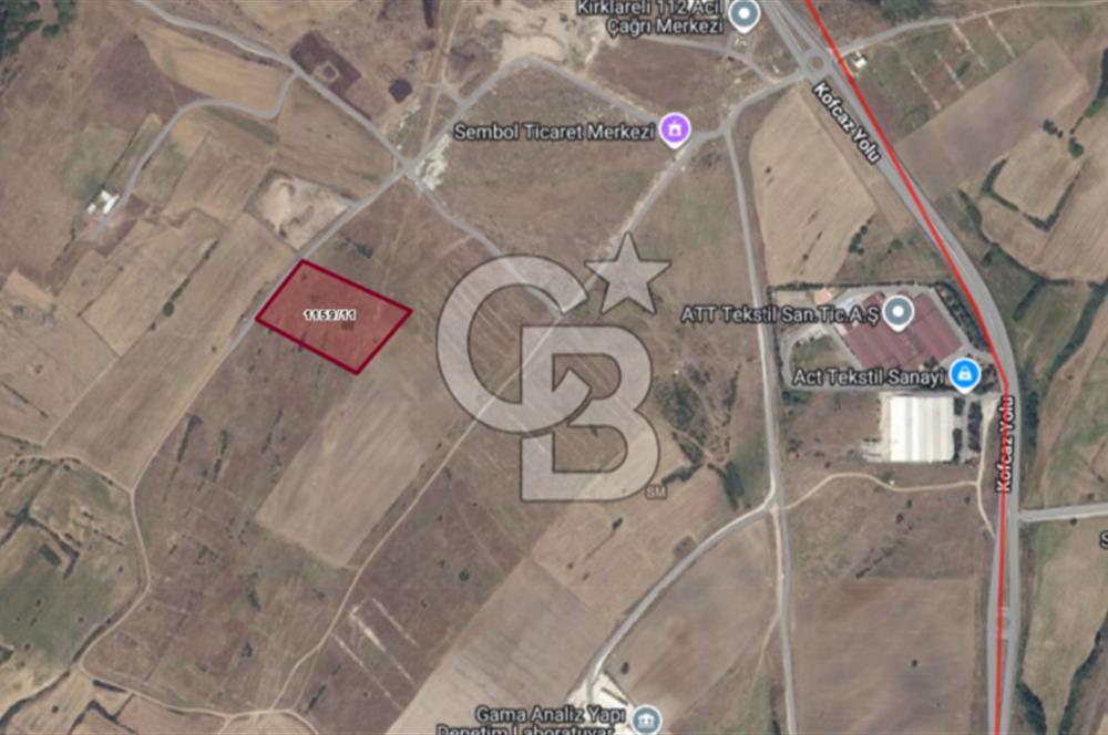 Kırklareli Merkez Satılık Ticari İmarlı 16.000 M2 Arsa