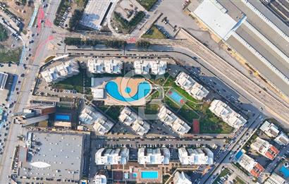 Mavişehir Karya Evleri Havuz Manzaralı Satılık 3+1 Bahçe Katı