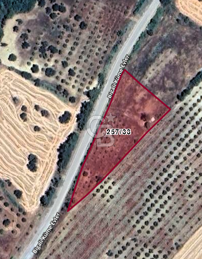 Çanakkale Eceabat Bigalı'da Denize yakın Asfalta 135m Cepheli Kupon Tarla