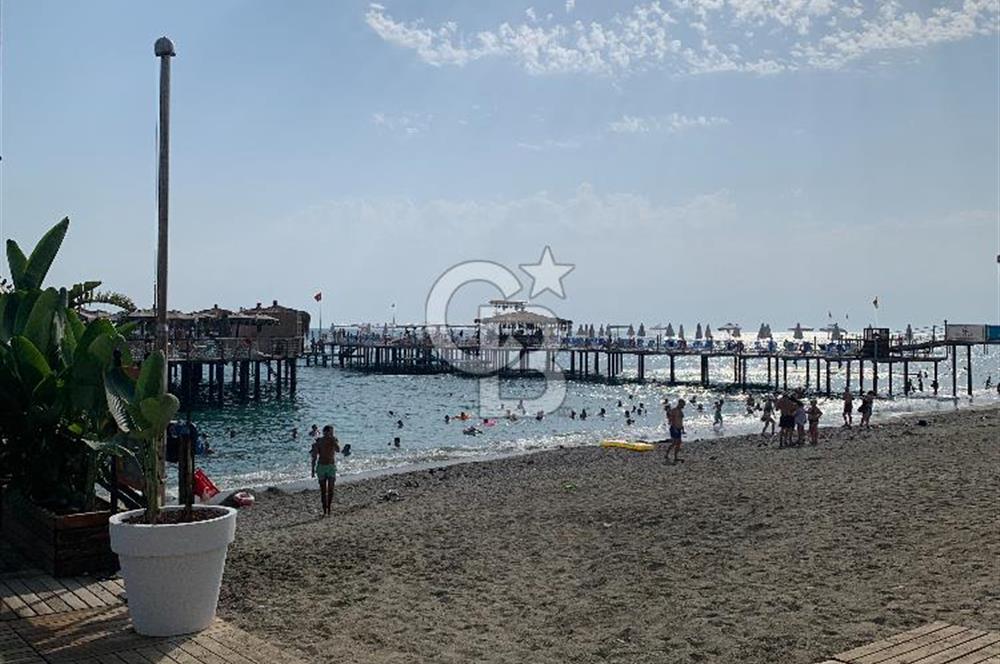 ALANYA KONAKLI | DENİZE SIFIR | ÖZEL PLAJLI SİTE | DENİZ MANZARALI |YENİLENMİŞ DAİRE
