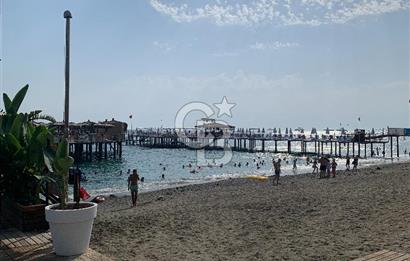 ALANYA KONAKLI | DENİZE SIFIR | ÖZEL PLAJLI SİTE | DENİZ MANZARALI |YENİLENMİŞ DAİRE