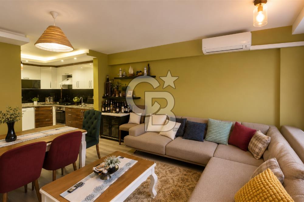 BAYRAKLI GÜMÜŞPALA MH. DENİZ MANZARALI ULAŞIM AVANTAJLI SATILIK 2+1 DAİRE