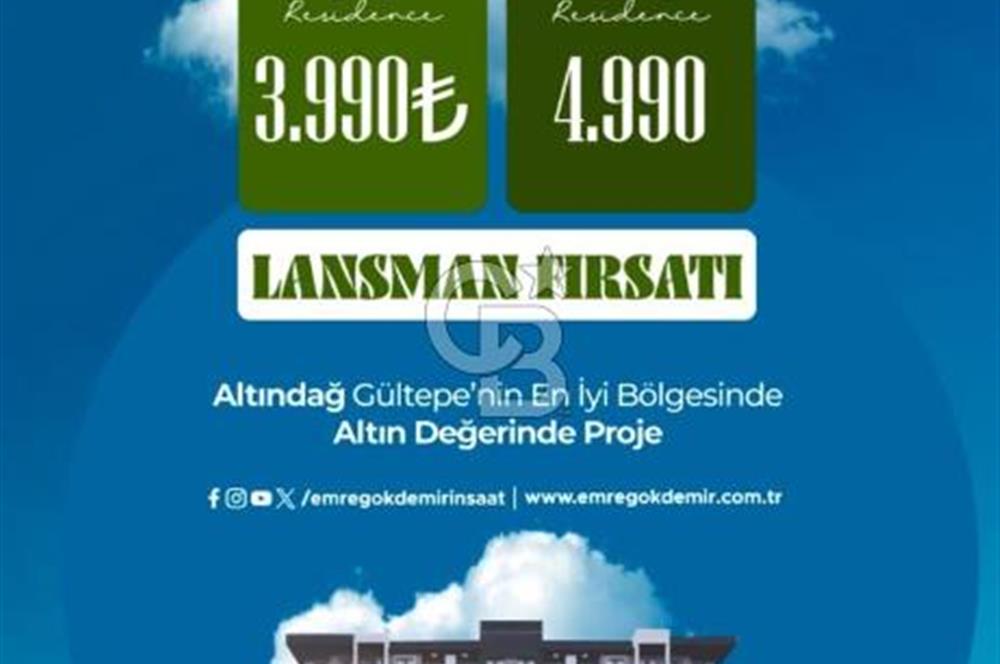 GÖKDEMİR GOLD’DA YATIRIMLIK, LÜKS SATILIK 1+1 DAİRE
