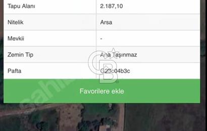 Kocaeli izmit Yatırımlık 2187 m² Ticari Arsa Mia Bölgesinde