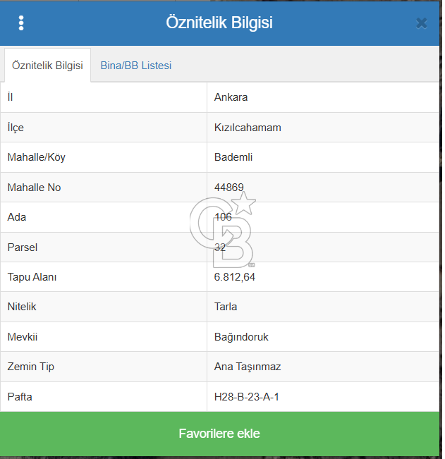 ACİL SATILIK 6812M² TEK TAPU TARLA!KIZILCAHAMAM BADEMLİ!
