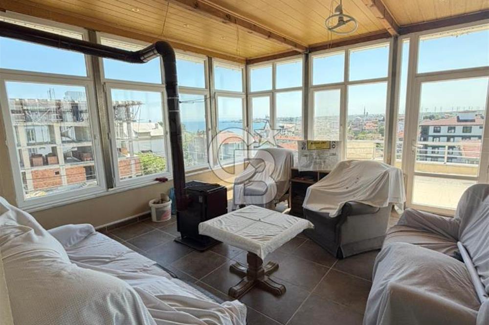 TEKİRDAĞ SULTANKÖY DENİZ MANZARALI 900m²ARSA İÇİNDE 4KATLI VİLLA