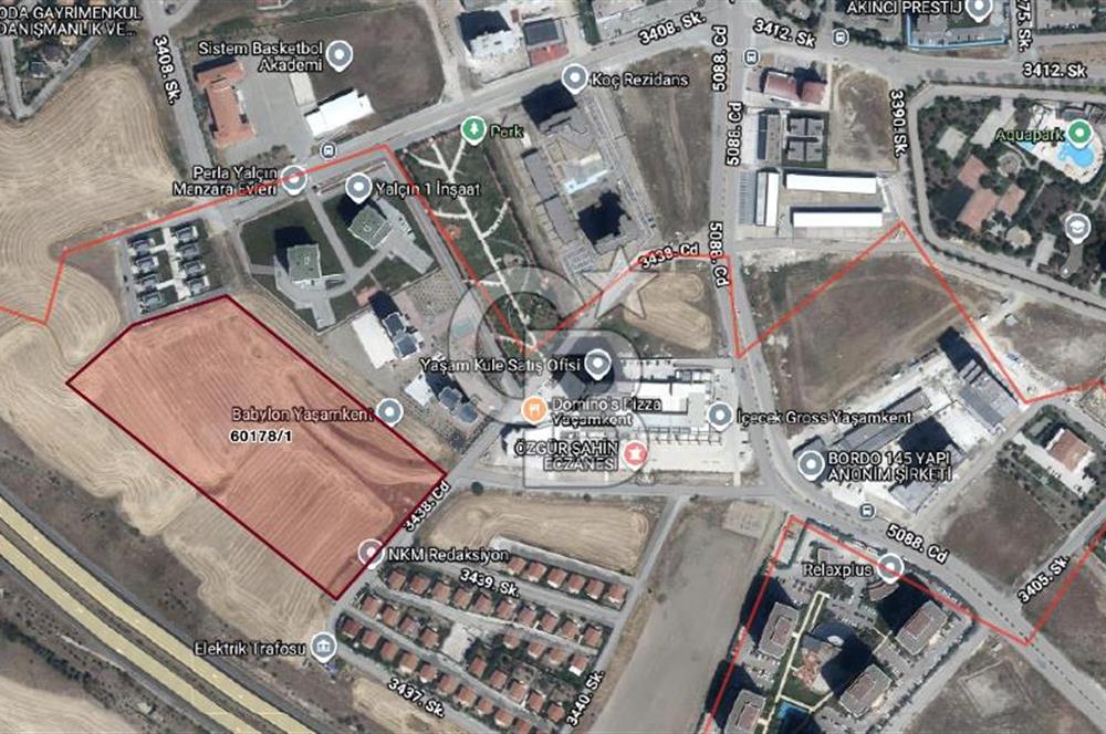 Yaşamkent Çevre Yoluna Cephe | Spor Tesisi İmarlı 358 m² Hisse