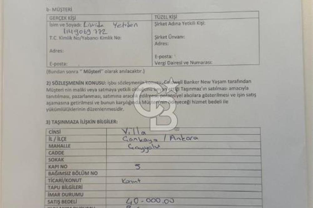 Yaşamkent Merkezde Satılık Lüks 5+1 Villa