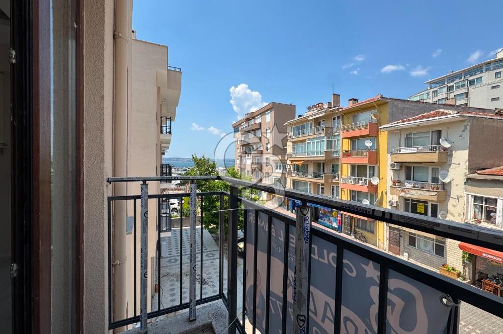 Çanakkale Cevat Paşa'da Kordona yakın 1+1 deniz manzaralı kiralık  işyeri / daire