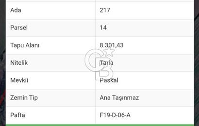 Tekirdağ,Muratlı,Kurtpınar,Paskal'da OSB yakınında tarla