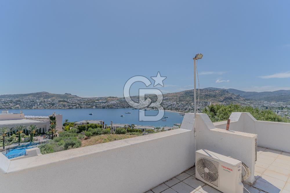 Bodrum Gündoğanda Site İçinde Full Deniz Manzaralı 4+1 Tripleks