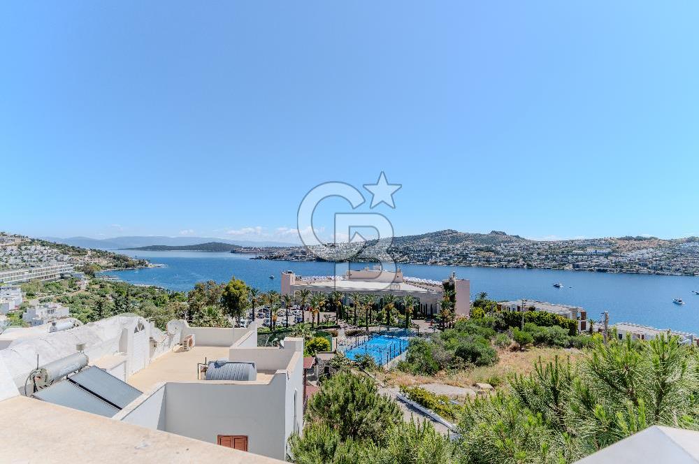 Bodrum Gündoğanda Site İçinde Full Deniz Manzaralı 4+1 Tripleks
