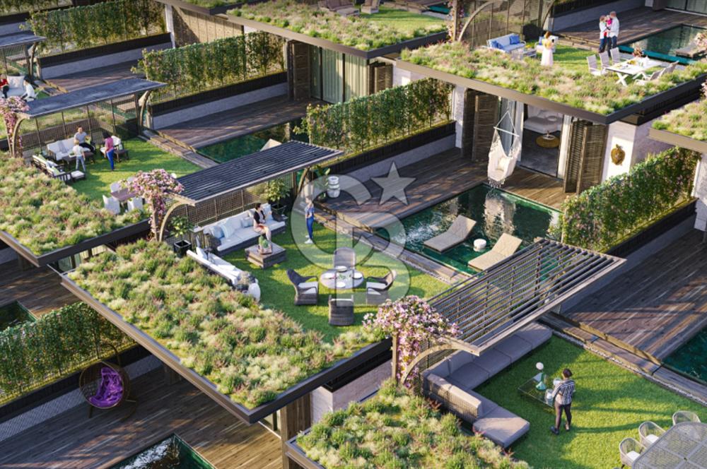 ÇEŞME VIVEN RESORT PROJESİNDE 3+1 DUBLEKS 320m2 FULL DENİZ MANZARALI SATILIK VİLLA
