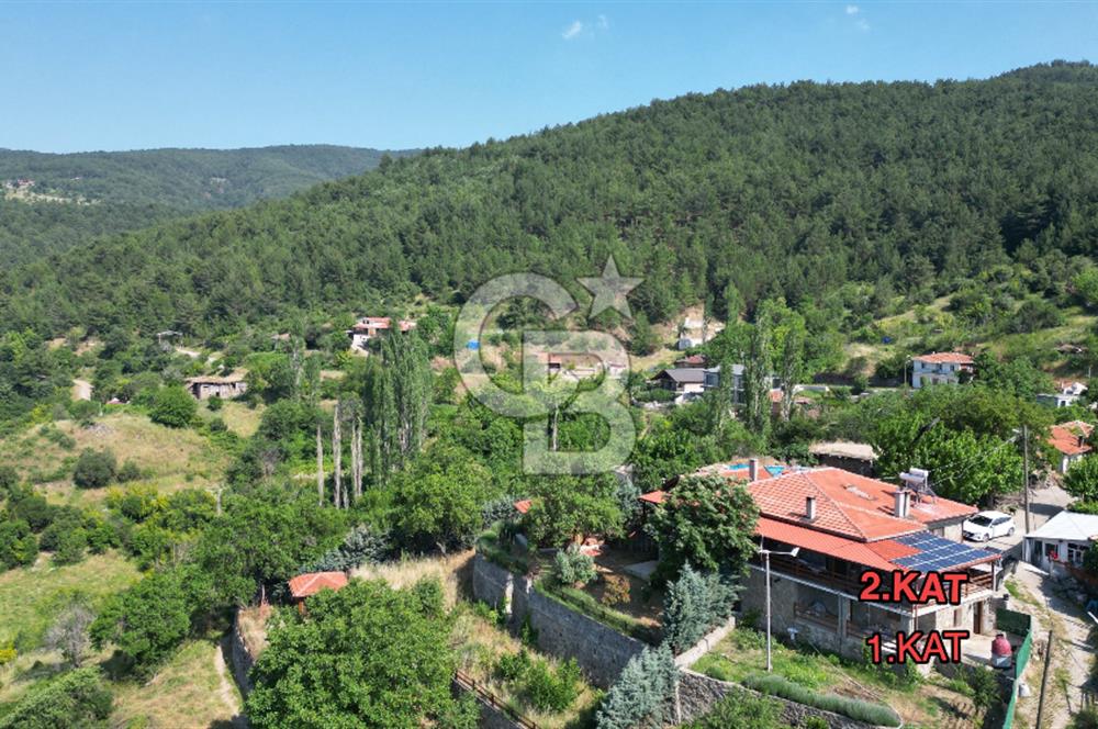ÇANAKKALE TOLUKLAR KÖYÜ, KAZ DAĞLARI YAMACINDA SATILIK TAŞ EV
