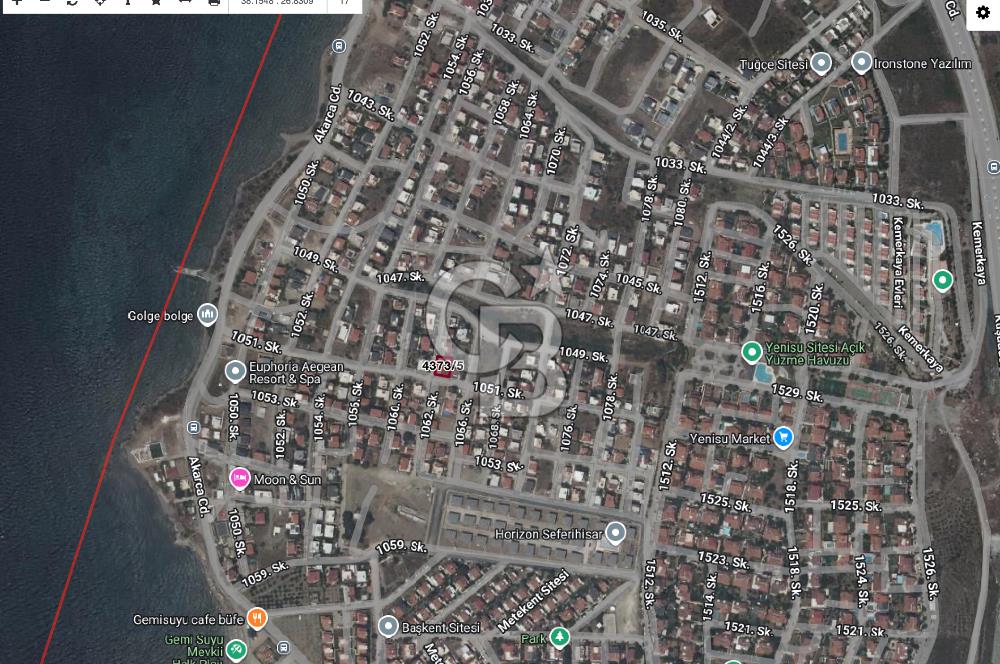 Seferihisar Akarca'da Satılık Köşe Arsa