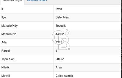 Seferihisar Akarca'da Satılık Köşe Arsa