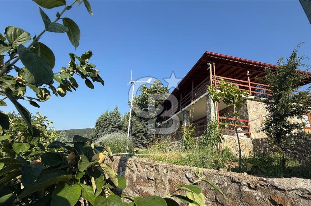 ÇANAKKALE TOLUKLAR KÖYÜ, KAZ DAĞLARI YAMACINDA SATILIK TAŞ EV