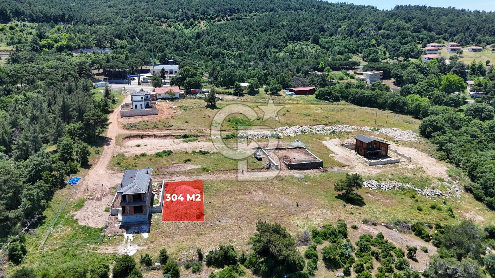 ÇANAKKALE MERKEZ KİRAZLI KÖYÜ İMARLI 304 M2 ARSA