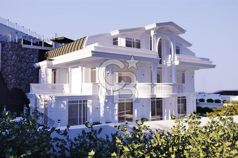 Beykoz Merkezde Full Boğaz Manzaralı Satılık 5+1 Lüks Tripleks Villa