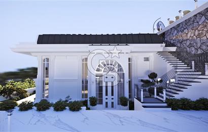 Beykoz Merkezde Full Boğaz Manzaralı Satılık 5+1 Lüks Tripleks Villa
