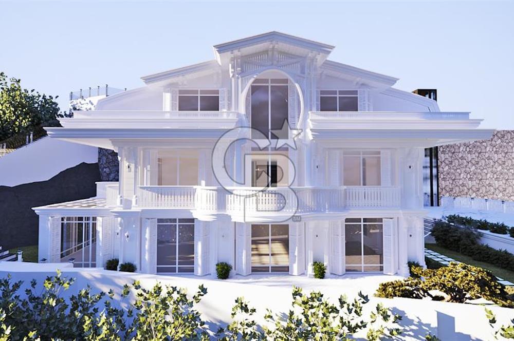 Beykoz Merkezde Full Boğaz Manzaralı Satılık 5+1 Lüks Tripleks Villa