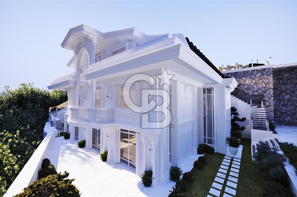 Beykoz Merkezde Full Boğaz Manzaralı Satılık 5+1 Lüks Tripleks Villa