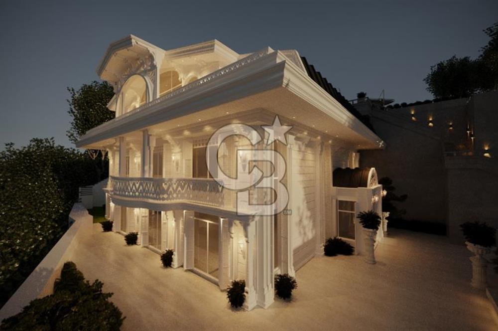 Beykoz Merkezde Full Boğaz Manzaralı Satılık 5+1 Lüks Tripleks Villa