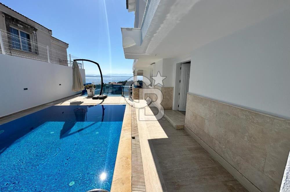 ÇEŞME ARDIÇ - PAŞALİMANI 6+1 HAVUZLU EŞYALI KİRALIK VİLLA