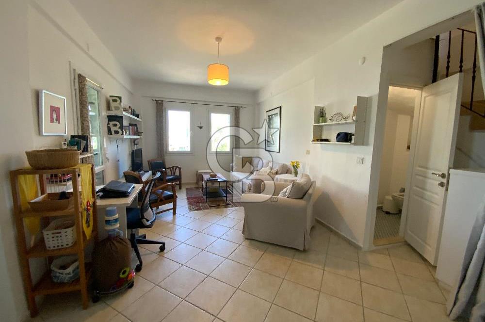 Bodrum Ortakent Yahşi'de Özel plajlı, Bahçeli Kiralık Dubleks Ev