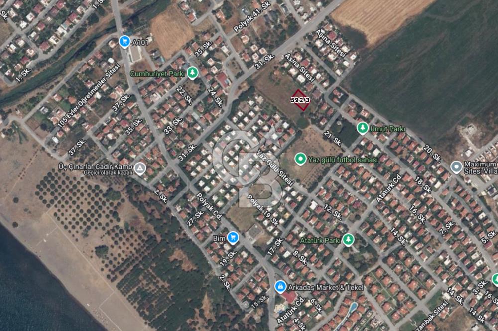 C.B. ROUTE | DİKİLİ KABAKUM POLYAKTA ANA YOLA 3. PARSEL ARSA