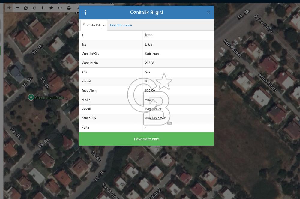 C.B. ROUTE | DİKİLİ KABAKUM POLYAKTA ANA YOLA 1. PARSEL ARSA