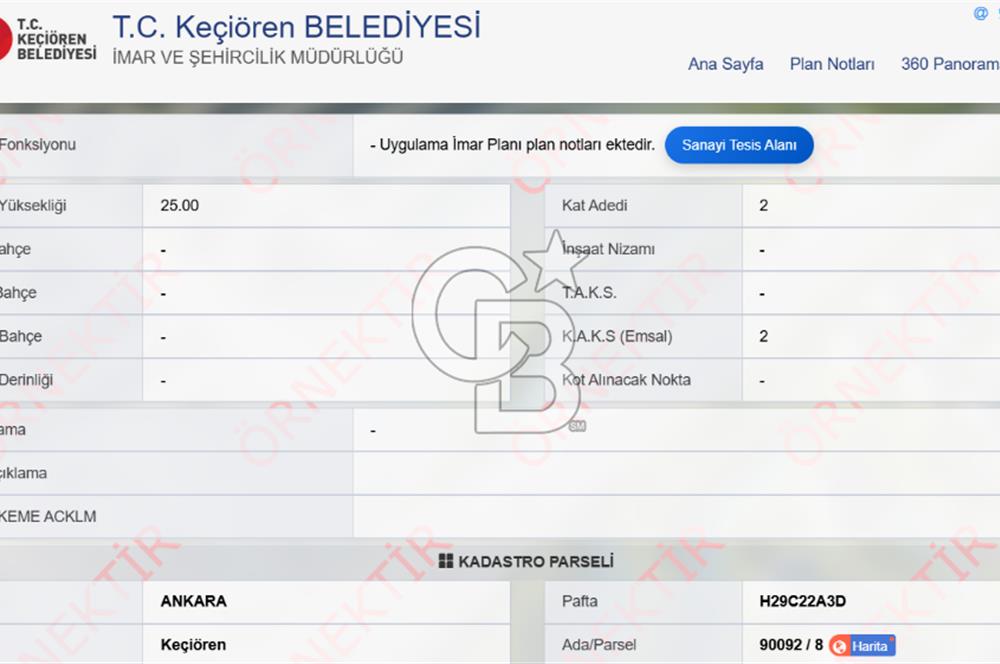 OVİNYUM ALÜMİNYUMCULAR SANAYİ SİTESİ SANAYİ İMARLI SATILIK ARSA