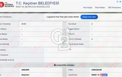 OVİNYUM ALÜMİNYUMCULAR SANAYİ SİTESİ SANAYİ İMARLI SATILIK ARSA