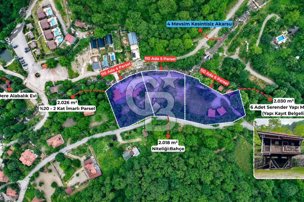 SAPANCA  İSTANBULDERE ALABALIK EVİ KONAKLAMA TESİSLERİ VE ARAZİLERİ SATILIK