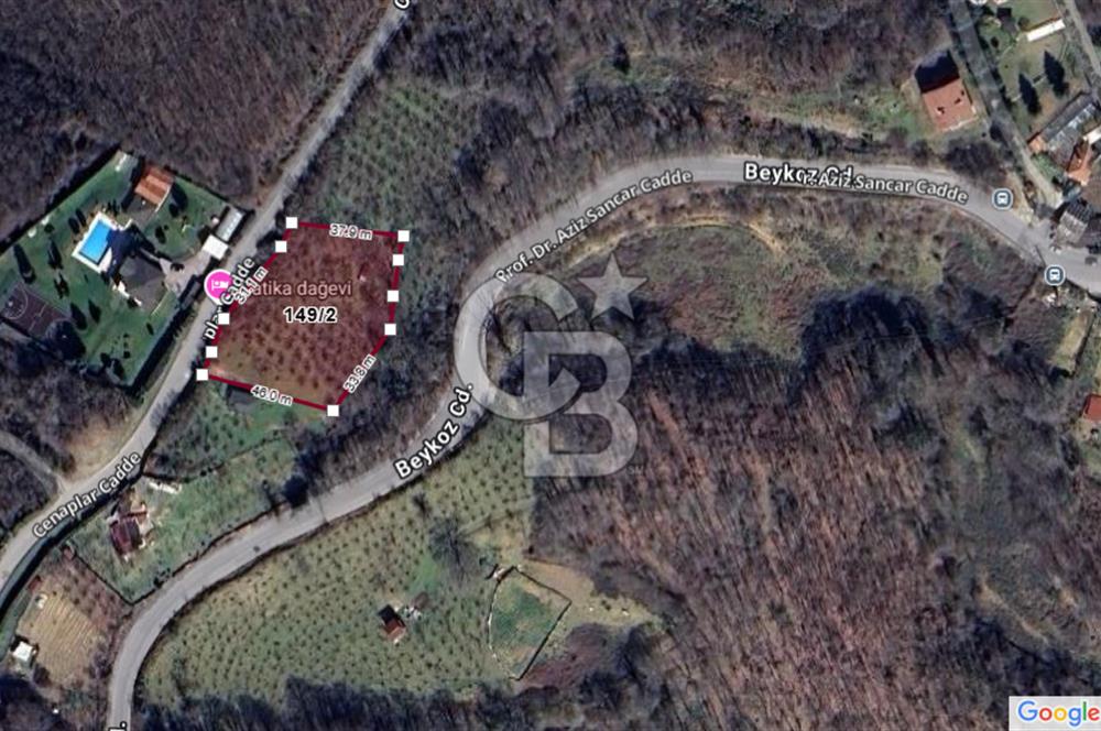 BEYKOZ MAHMUTŞEVKETPAŞA 1370M2, 0.05 EMSAL CADDEYE CEPHE ARSA